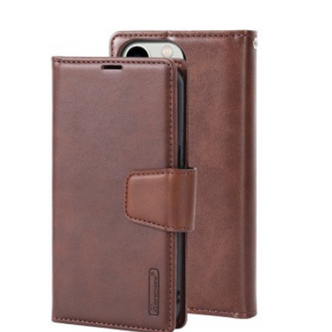 iPhone 12 Pro Max Compatible Case with 2 in 1 Detachable Magnetic Flip Leather Wallet - Brown